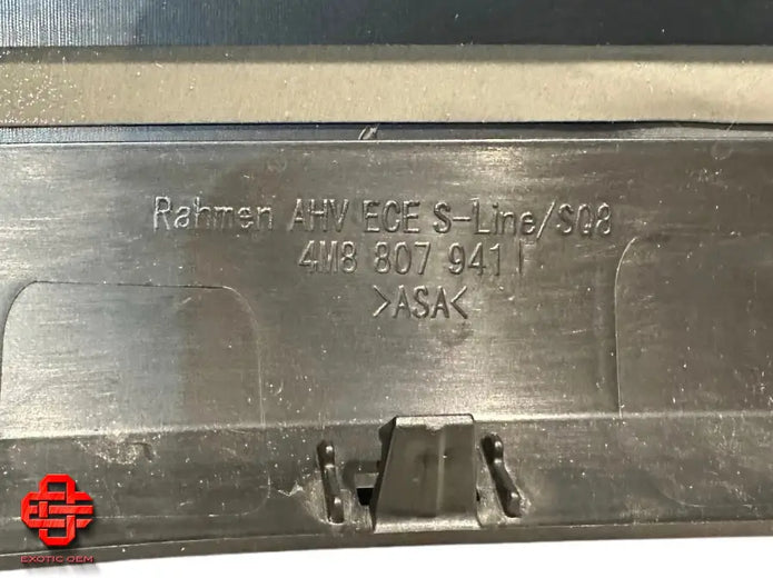 AUDI RSQ8 Q8 REAR BUMPER REAR BUMPER SPOILER DIFFUSER