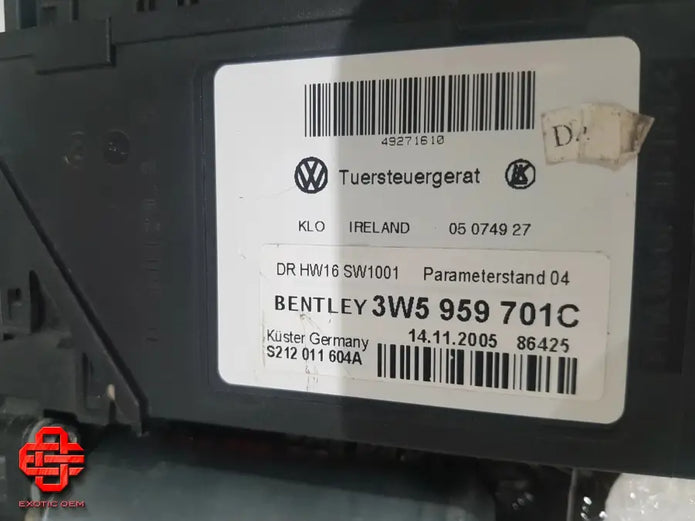 BENTLEY CONTINENTAL FLYING SPUR WINDOW MOTOR