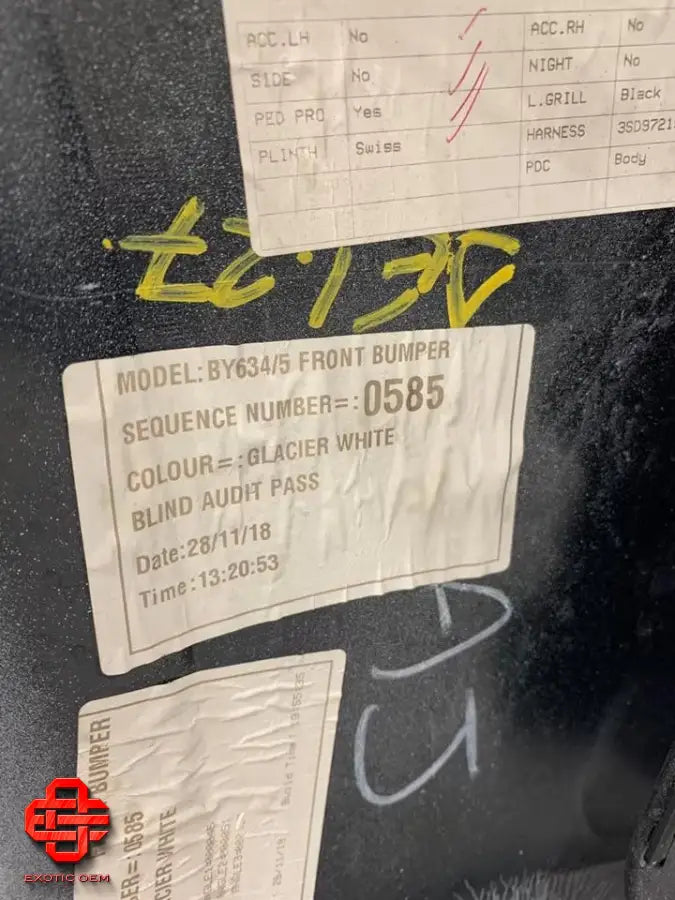 BENTLEY CONTINENTAL GT - FRONT BUMPER - FRONT BUMPER