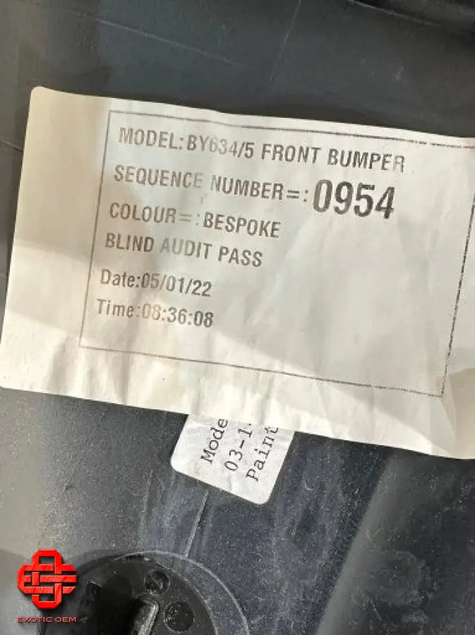 BENTLEY CONTINENTAL GT GTC FRONT BUMPER