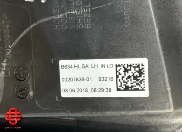 BENTLEY CONTINENTAL GT GTC HEADLIGHT LAMP