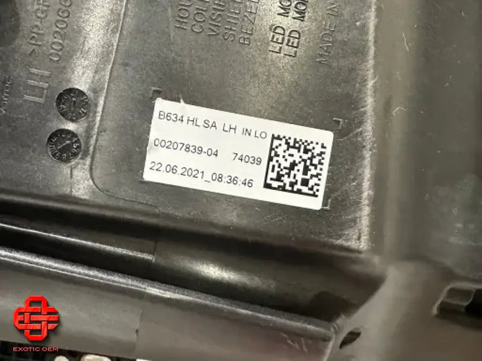 BENTLEY CONTINENTAL GT GTC HEADLIGHT LAMP