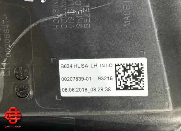 BENTLEY CONTINENTAL GT GTC HEADLIGHT LH