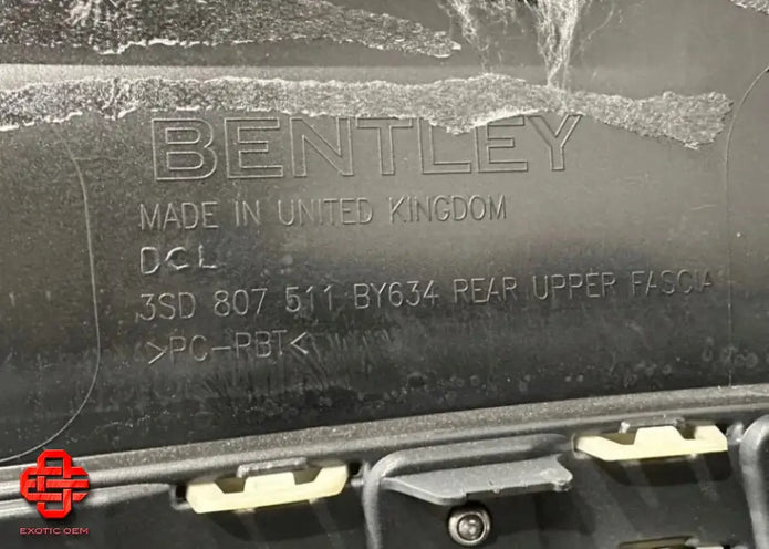 BENTLEY CONTINENTAL GT REAR BUMPER