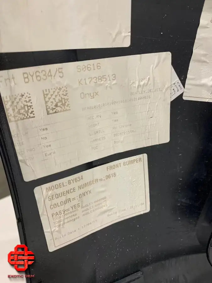 BENTLEY CONTINENTAL GTC - FRONT BUMPER