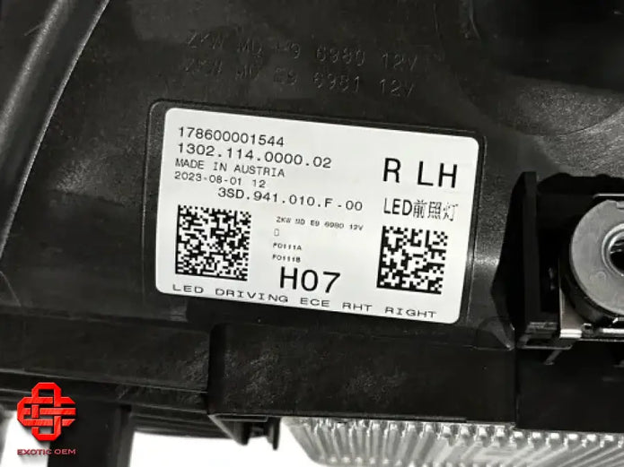 BENTLEY CONTINENTEL GT GTC 2025 HEADLIGHT LAMP
