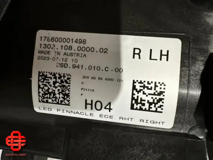 BENTLEY CONTINENTEL GT GTC 2025 HEADLIGHT LAMP