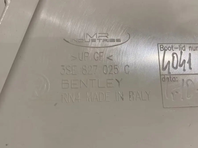 BENTLEY FLYING SPUR 2021 COVER TRUNK LID COVER TRUNK