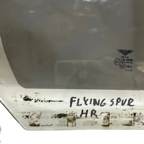 BENTLEY FLYING SPUR REAR QUARTER GLASS SIDE WINDOW RH