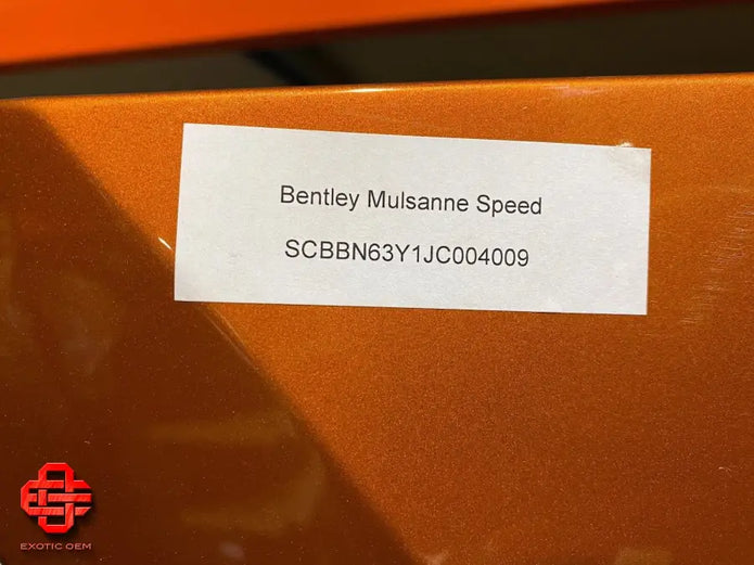 BENTLEY MULSANNE REAR BUMPER