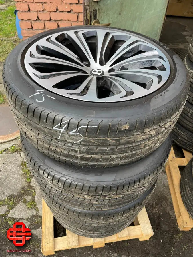 BENTLEY WHEEL AND TYRE SET
