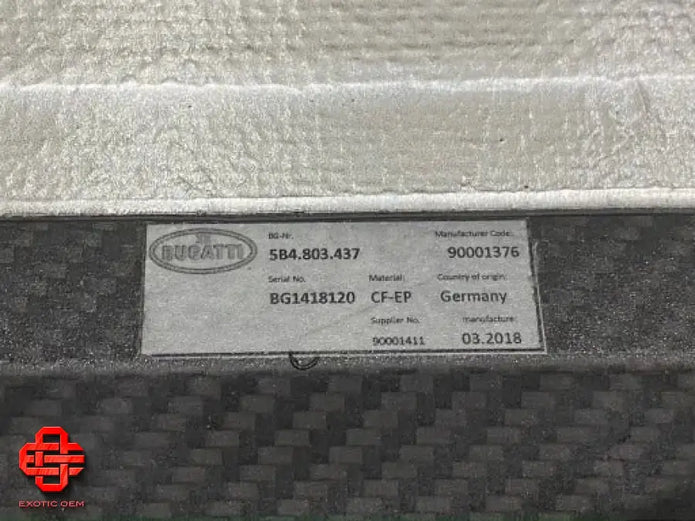 BUGATTI CHIRON CARBON REAR DIFFUSER