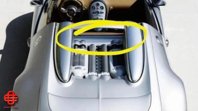 BUGATTI VEYRON REAR COVER CARBON COVER