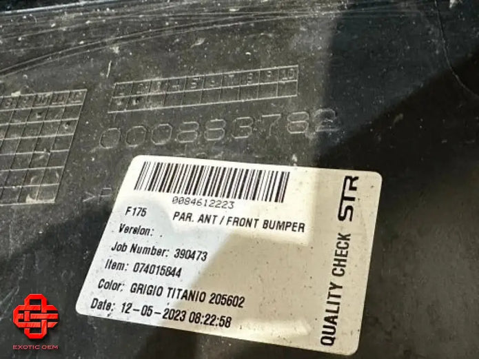 FEFERRARI PUROSANGUE FRONT BUMPER