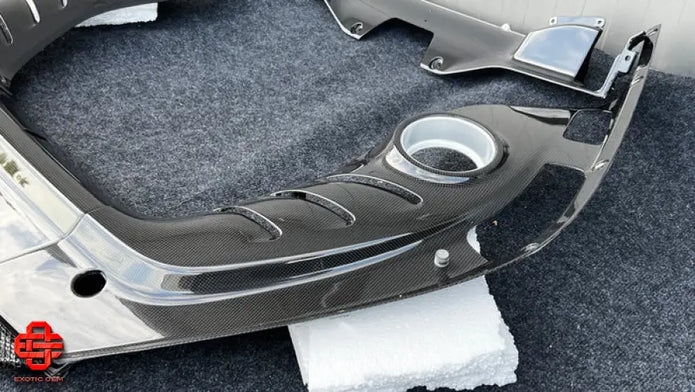 FERRARI 296 GTB CARBON FIBER REAR ENGINE COMPARTMENT SET OF 4 OEM