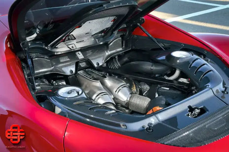 FERRARI 296 GTB CARBON FIBER REAR ENGINE COMPARTMENT SET OF 4 OEM