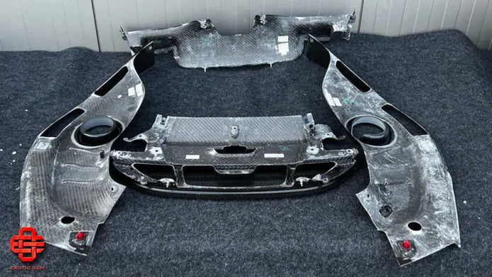 FERRARI 296 GTB CARBON FIBER REAR ENGINE COMPARTMENT SET OF 4 OEM