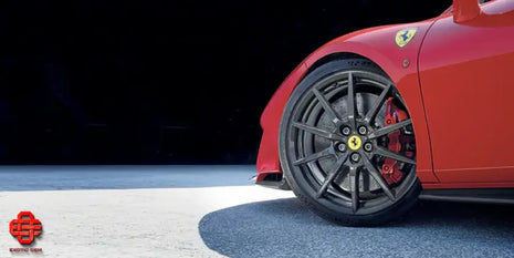 FERRARI 296 GTB CARBON FIBER WHEEL SET OEM PART