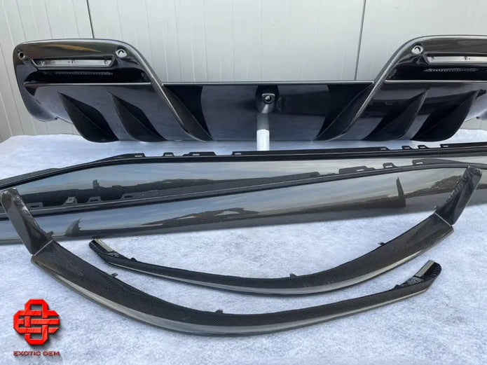 FERRARI 296 GTB GTS CARBON SIDE SKIRTS R SPLITTER DIFFUSER SIDE SKIRTS