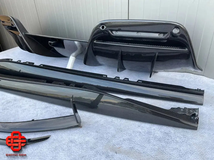 FERRARI 296 GTB GTS CARBON SIDE SKIRTS R SPLITTER DIFFUSER SIDE SKIRTS