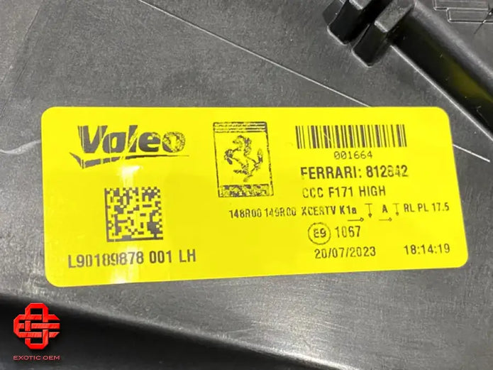 FERRARI 296 GTB HEADLIGHT LH EU SPEC OEM