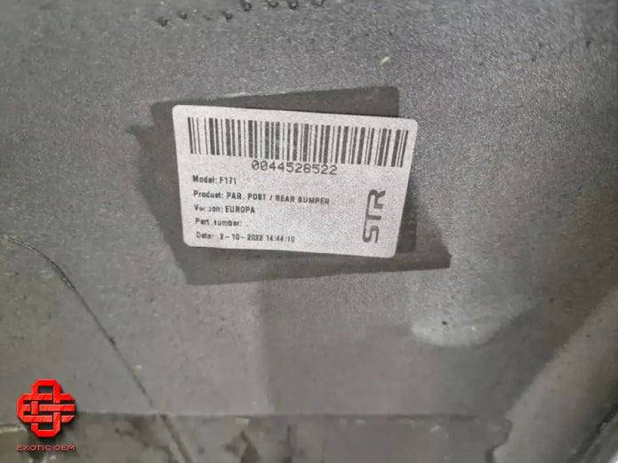 FERRARI 296 GTB REAR BUMPER EU SPEC OEM