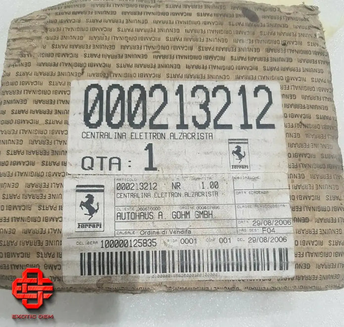 FERRARI 360 430 ECU WINDOW REGULATOR MODULE GLASS LIFTING ELECTRONIC CONTROL