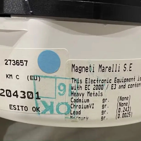 FERRARI 458 CARBON COUNTER INSTRUMENT PANEL DASHBOARD COUNTER