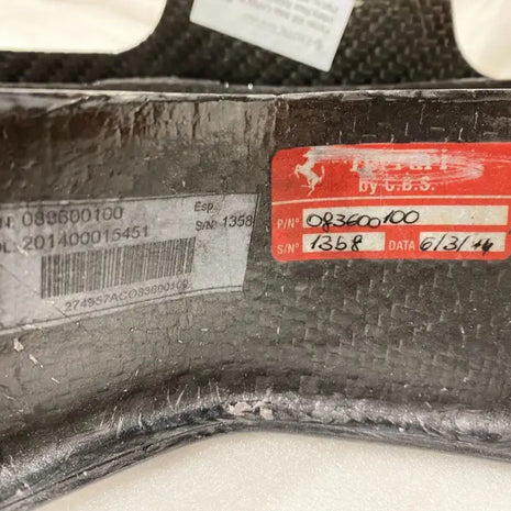 FERRARI 458 ITALIA CARBON REAR RIGHT AIR INTAKE LOWER AIR INTAKE RH