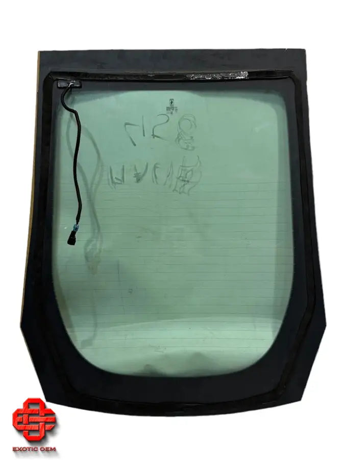 FERRARI 458 ITALIA WINDOW GLASS ENGINE COMPARTMENT LID WINDOW GLASS