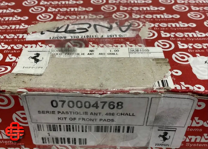 FERRARI 488 CHALLENGE FRONT BRAKE PAD KIT OF FRONT PADS