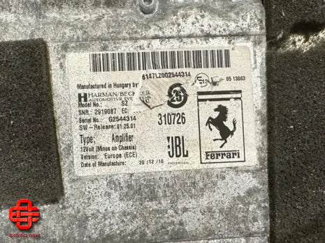 FERRARI 488 F12 AMPLIFIER BECKER JBL