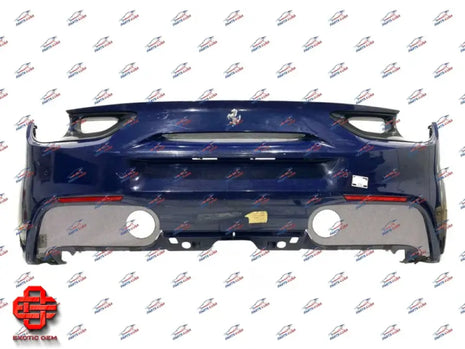 FERRARI 488 GTB REAR BUMPER COMPLETE WITH CARBON TRIM