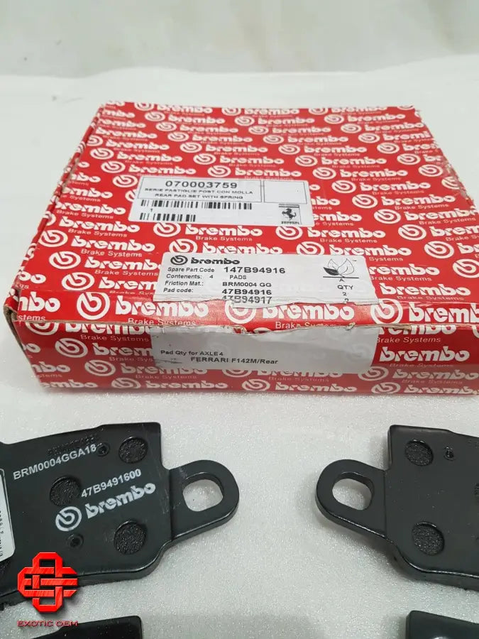 FERRARI 488 PISTA 812 F12TDF F8 REAR BRAKE PADS