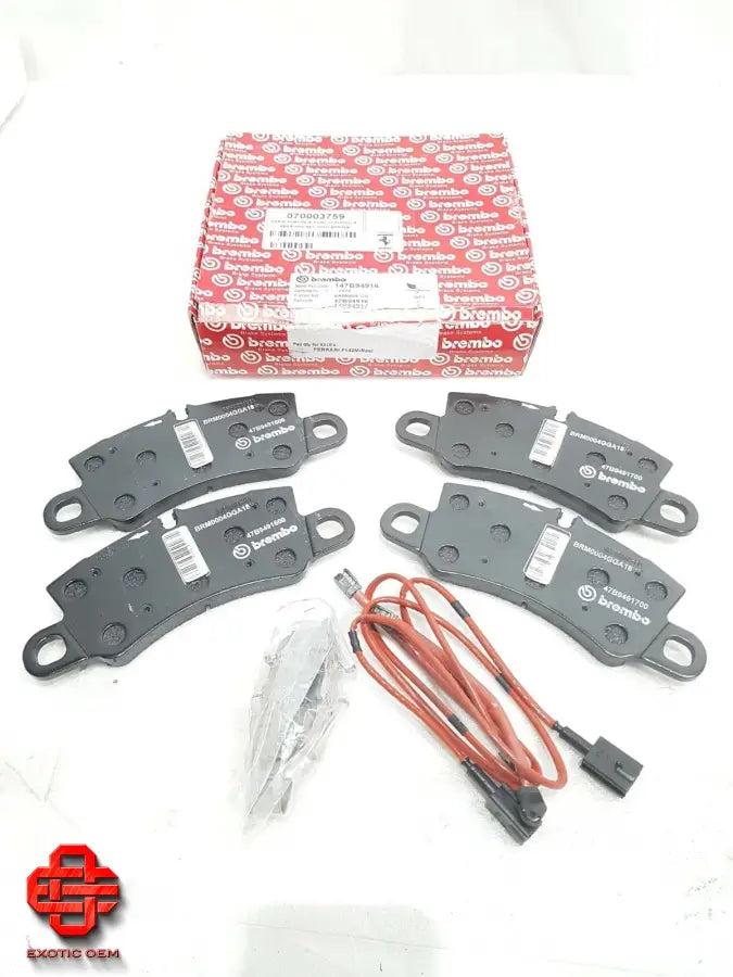 FERRARI 488 PISTA 812 F12TDF F8 REAR BRAKE PADS