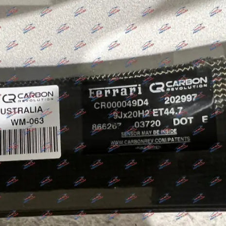 FERRARI 488 PISTA CARBON FIBER WHEELS SET OEM