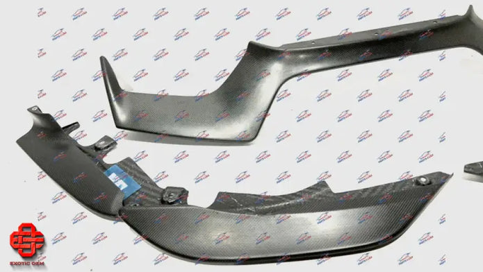 FERRARI 488 PISTA FRONT LIP COMPLETE 3 PIECES CARBON