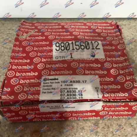 FERRARI 488 PISTA FRONT PAD SET WITH SPRINGS