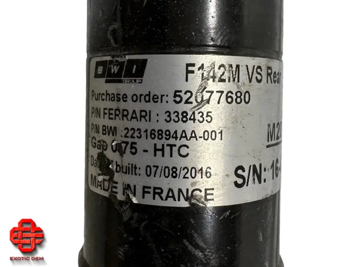 FERRARI 488 PISTA REAR SHOCK ABSORBER