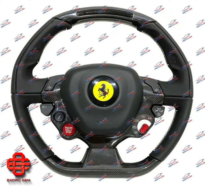 FERRARI 488 PISTA / SPIDER CARBON STEERING WHEEL WITH LED