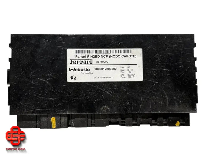 FERRARI 488 ROOF CONTROL UNIT ROOF ECU UNIT