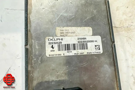 FERRARI 599 GTO SUSPENSION CONTROL STATION