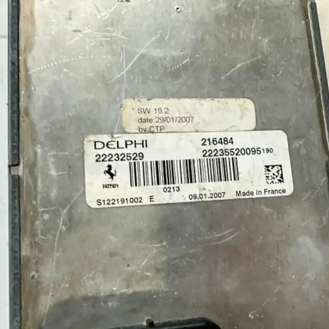 FERRARI 599 GTO SUSPENSION CONTROL STATION