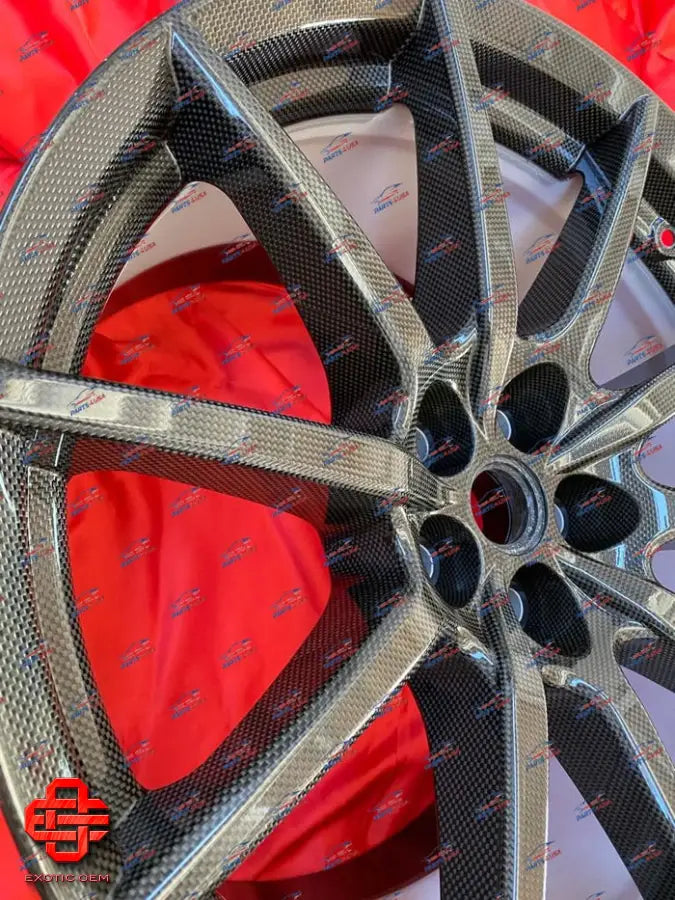FERRARI 812 COMPETIZIONE CARBON FIBER WHEELS SET OEM