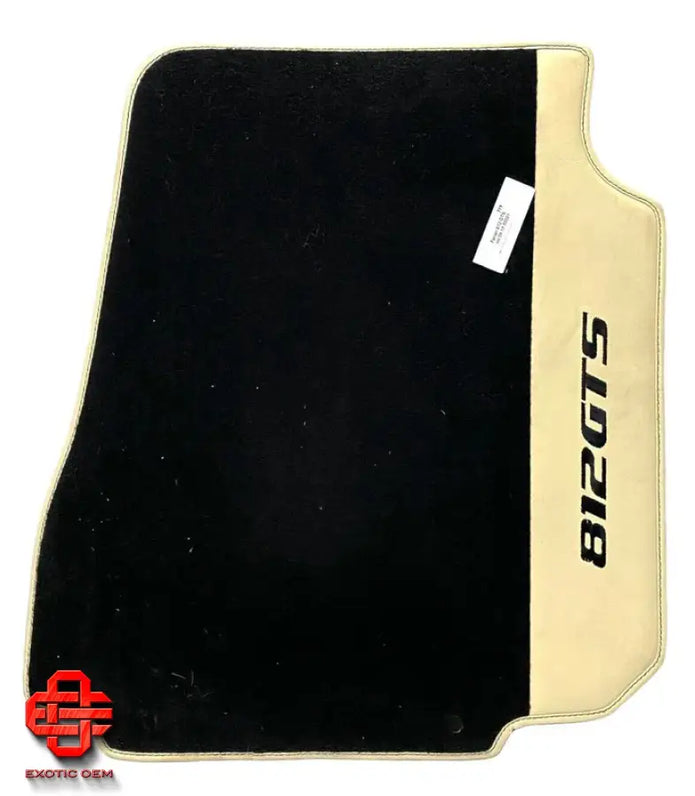 FERRARI 812 GTS ORIGINAL FLOOR MATS BLACK CAMEL COLOR