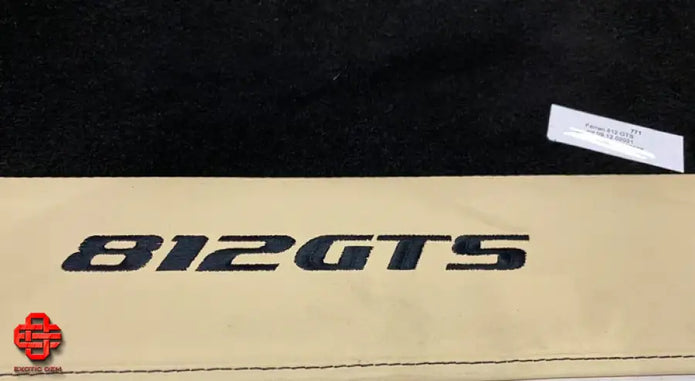 FERRARI 812 GTS ORIGINAL FLOOR MATS BLACK CAMEL COLOR