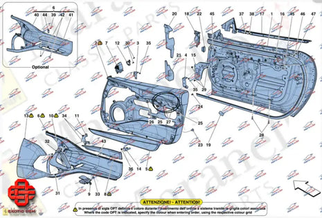 FERRARI 812 SUPERFAST COMPL. RH INTERNAL MEDALLI OEM