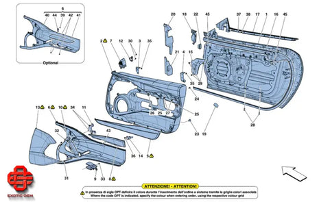 FERRARI 812 SUPERFAST GTS DOOR LH OEM