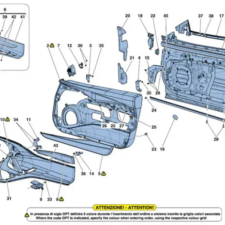 FERRARI 812 SUPERFAST GTS DOOR LH OEM