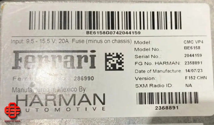 FERRARI F12 BERLINETTA NAVIGATION MODULE